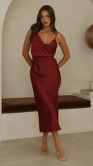 Audrey Maxi Dress Wine