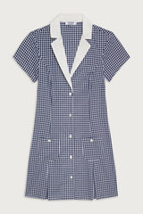 Garden Gingham Mini Dress Seaside Gingham