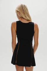 Ellie Knit Mini Dress Black