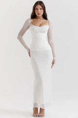 white maxi dress