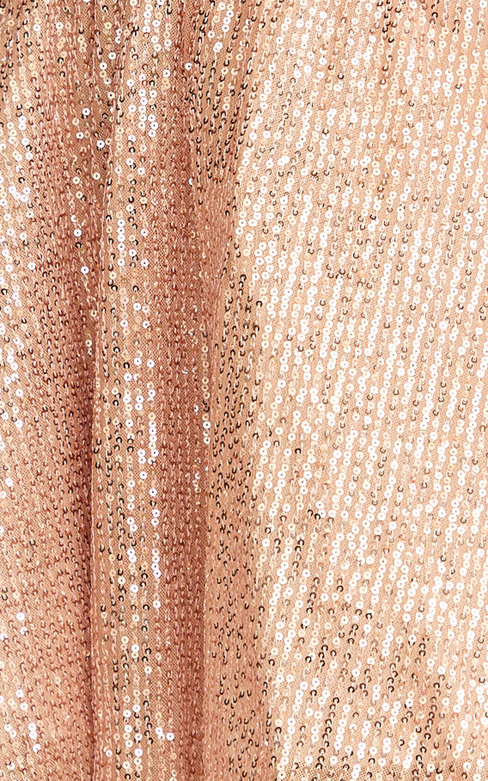 Hana Mini Dress Strapless Fit And Flare Sequin Dress in Rose Gold