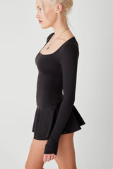 Star Low Rise Skort Black