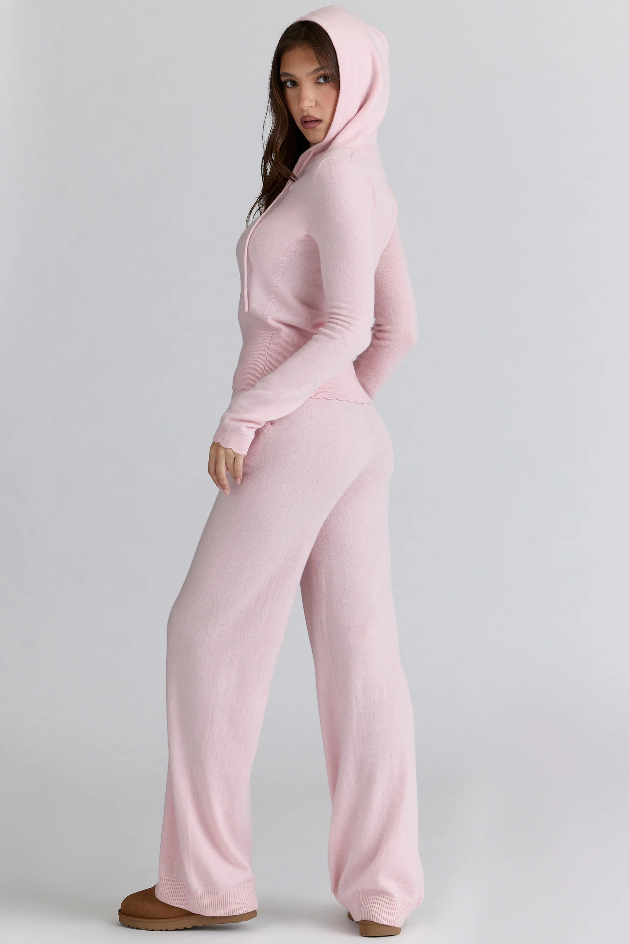 pink cashmere travel set