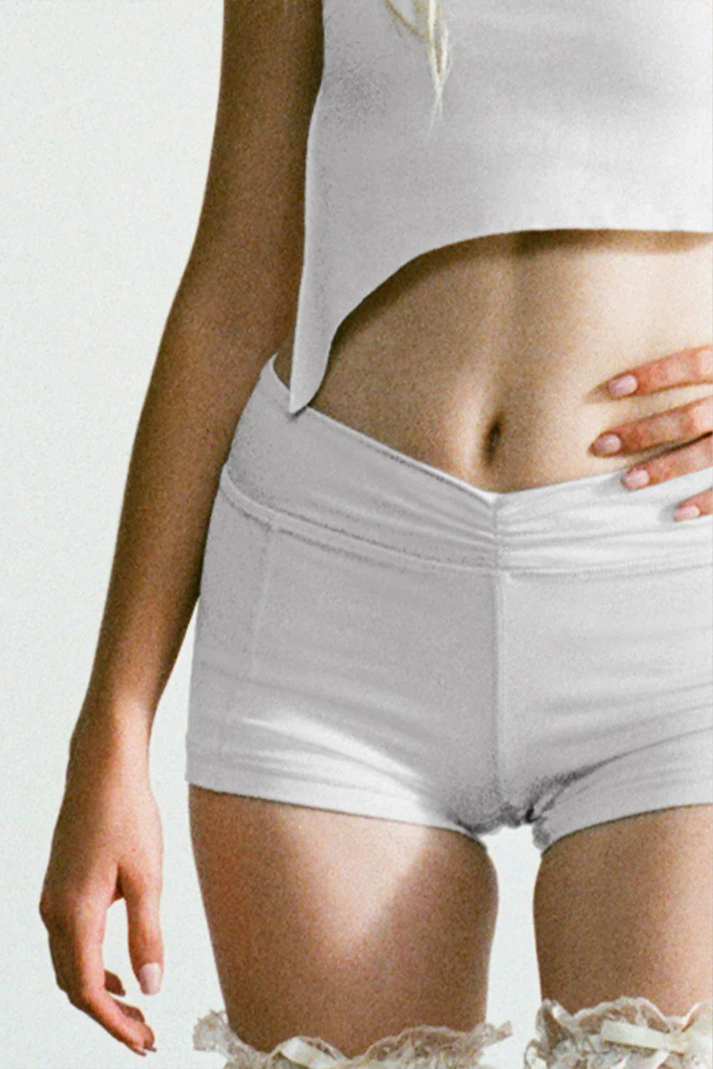 Rehearsal Mini Low Waist Short Icy Gray