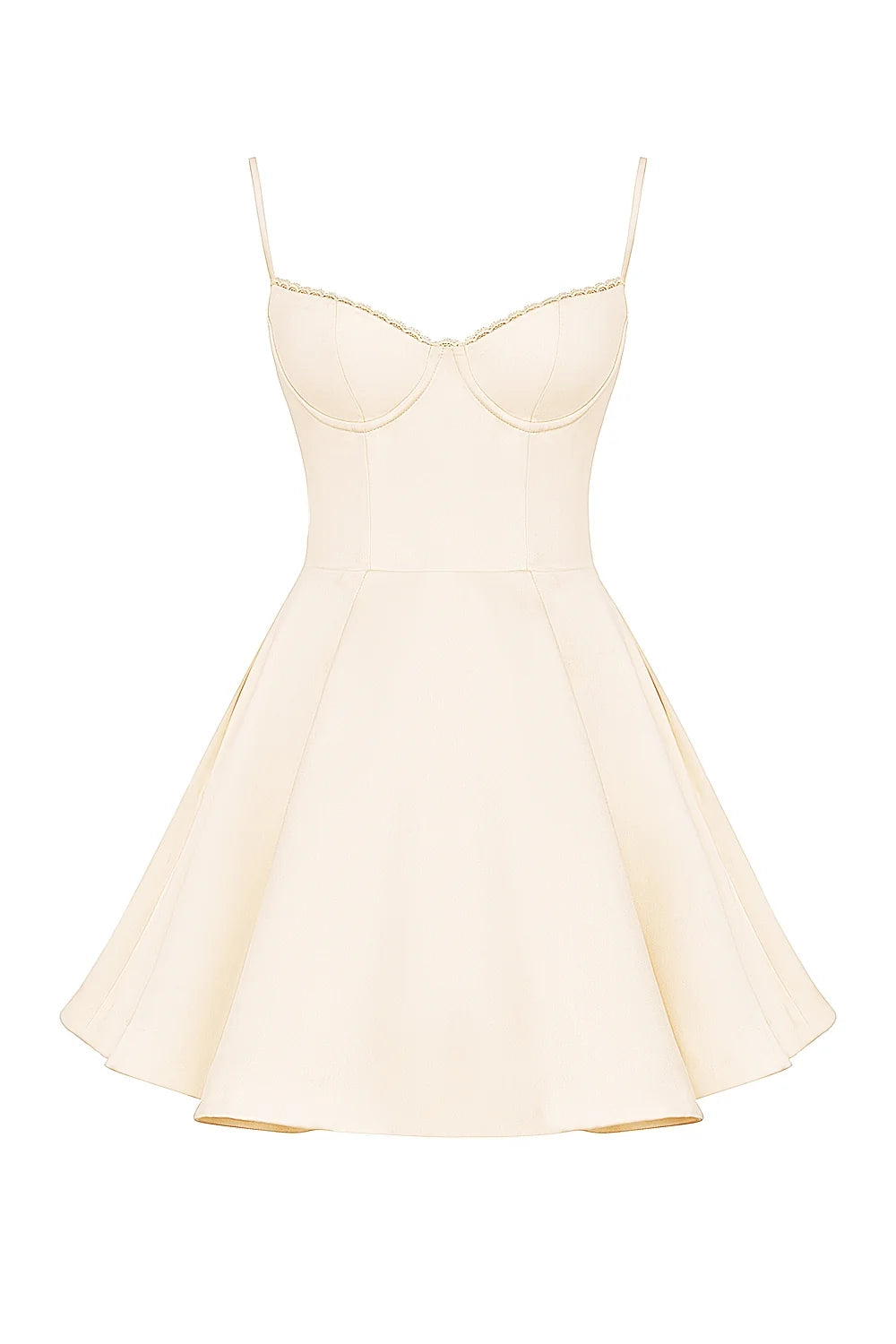 vintage cream tulle mini dress