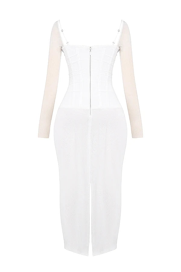 white maxi dress