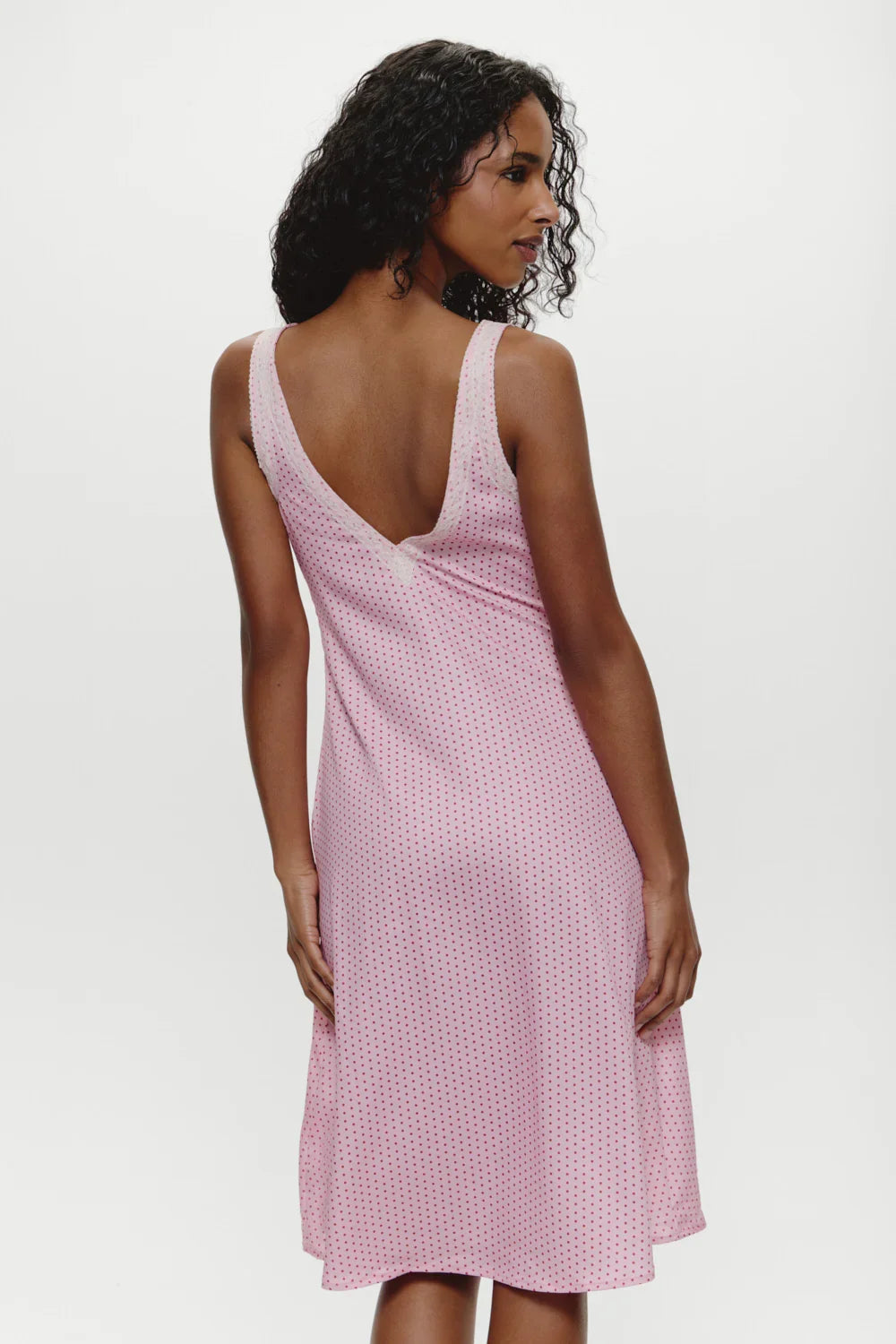Memory Lane Satin Midi Dress Love Drop