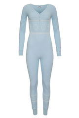 January Waffle Pajama Onesie Flurries