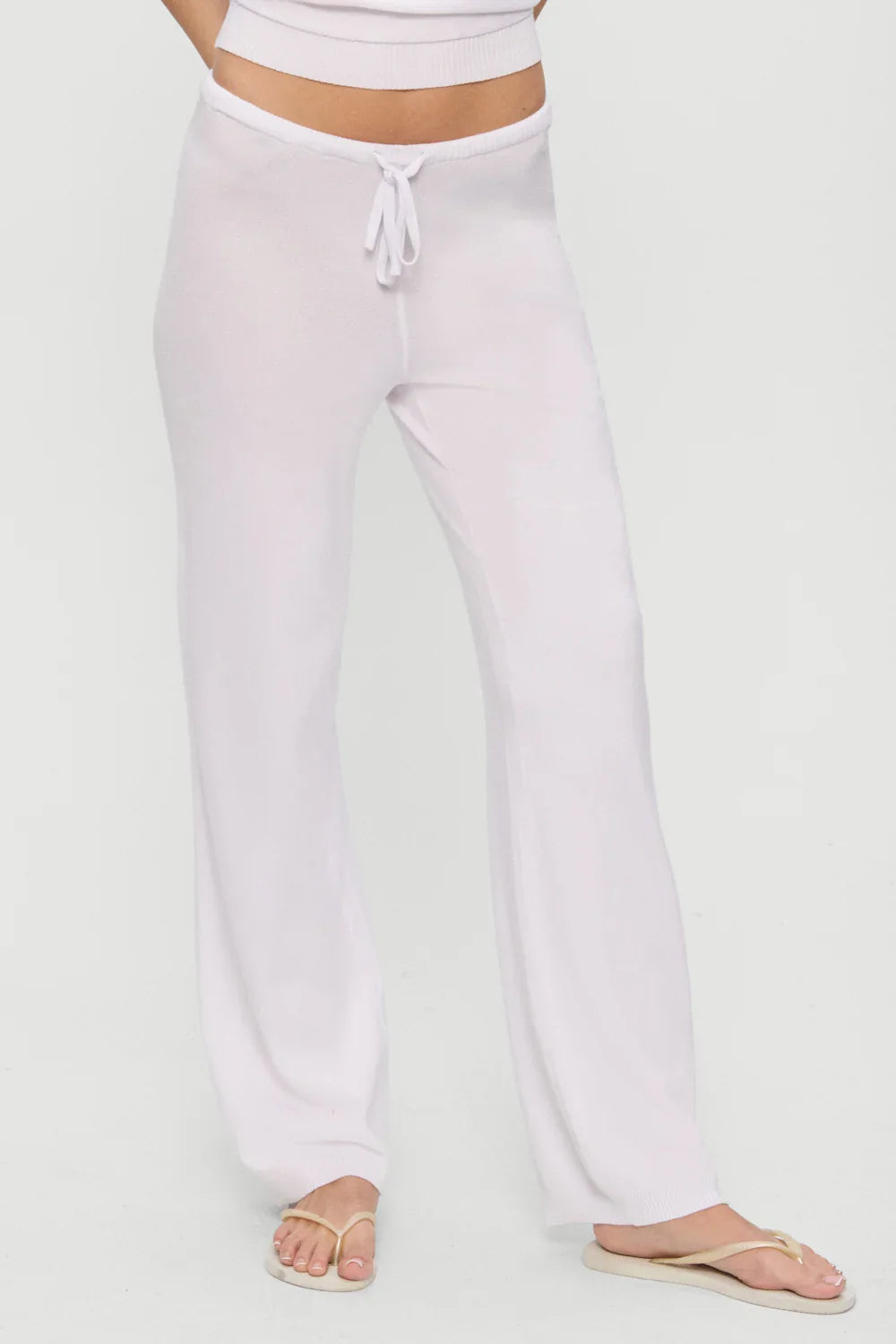 Mellow Knit Pants White