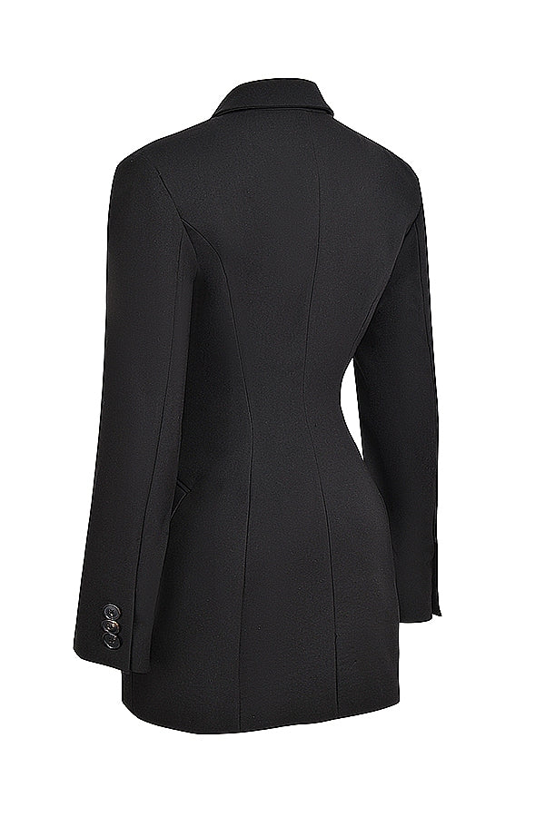 black blazer mini dress