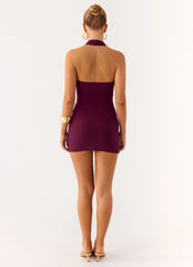 Vedetta Mini Dress Plum