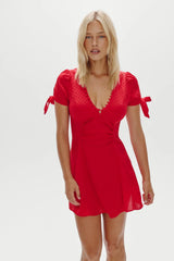 Ella Satin Mini Dress Heartstrings