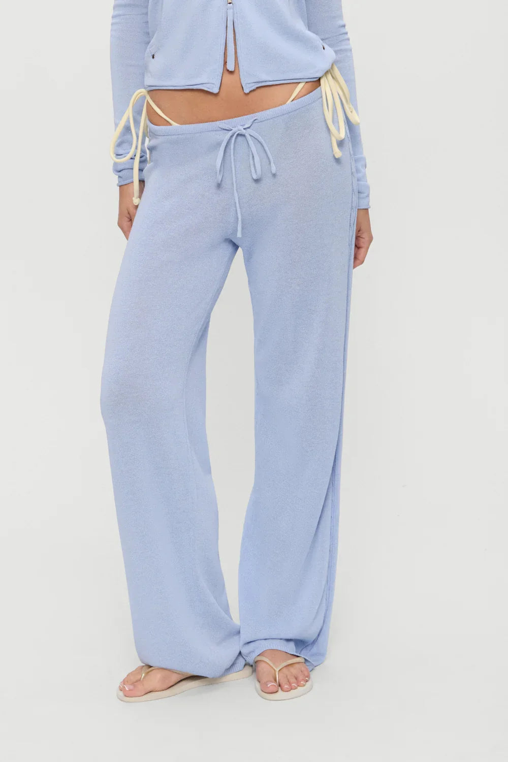 Ela Low Rise Knit Pants Sleepy Spring