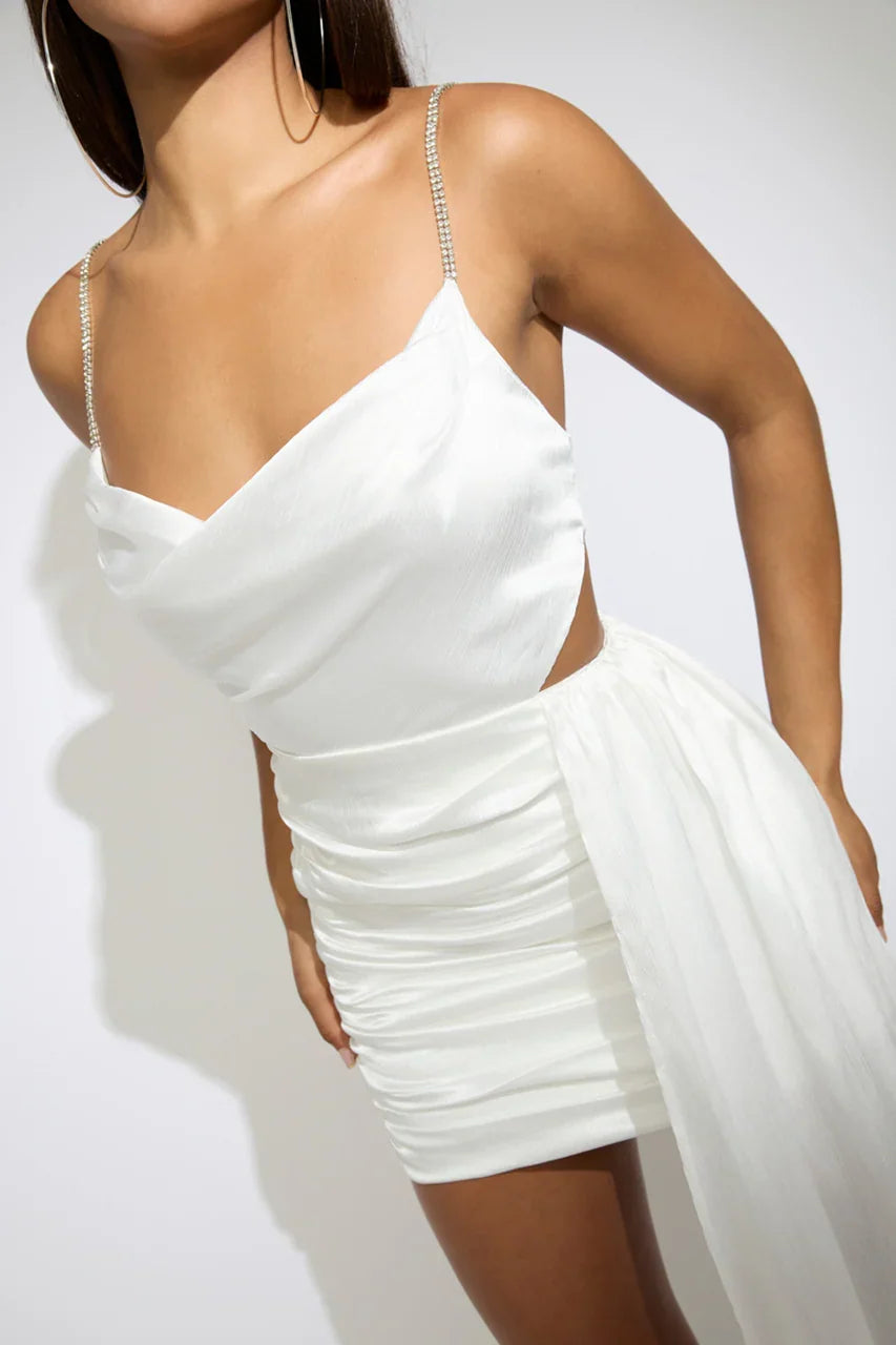 BLANCA MINI DRESS WHITE