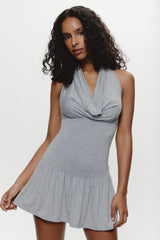 Bowery Cowl Neck Mini Dress Riverbed