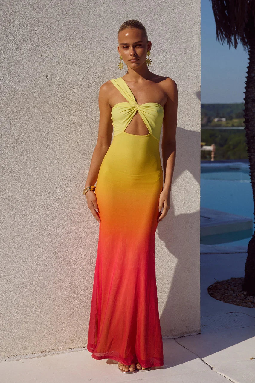 KYREE MAXI DRESS MIMOSA OMBRE