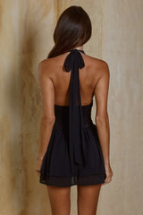 FERNANDA HALTER MINI DRESS BLACK