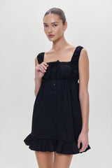 Marilyn Babydoll Dress Black
