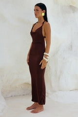 ENORA MAXI DRESS ESPRESSO