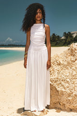 NALLA MAXI DRESS WHITE