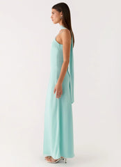 Eternelle Square Neck Maxi Dress Teal