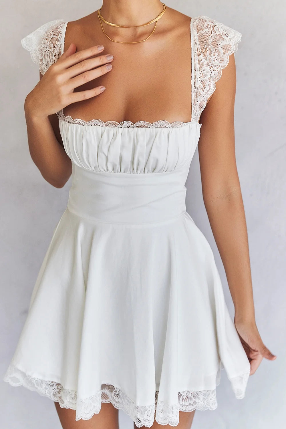 ivory a line mini dress