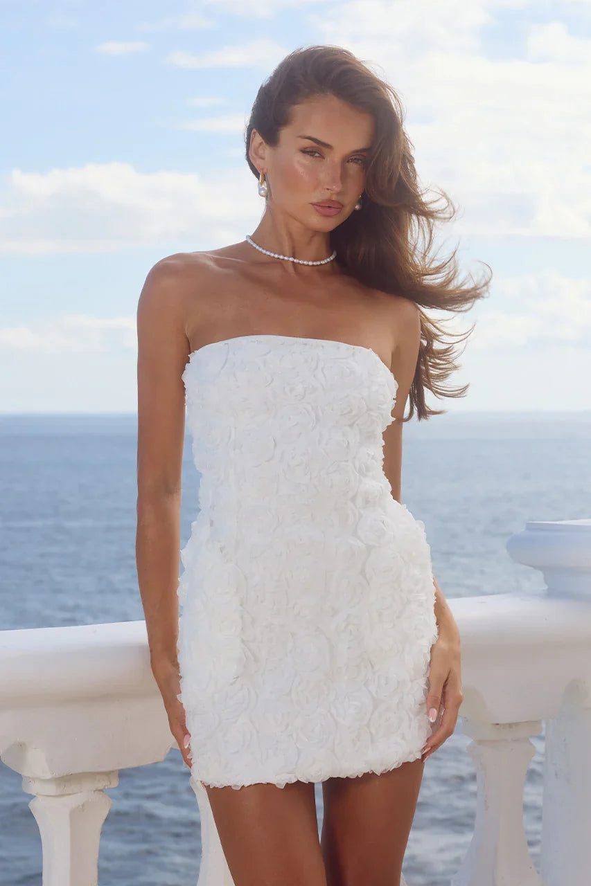 ROSALINE MINI DRESS WHITE