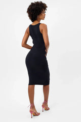 Sterling Terry Midi Dress Black