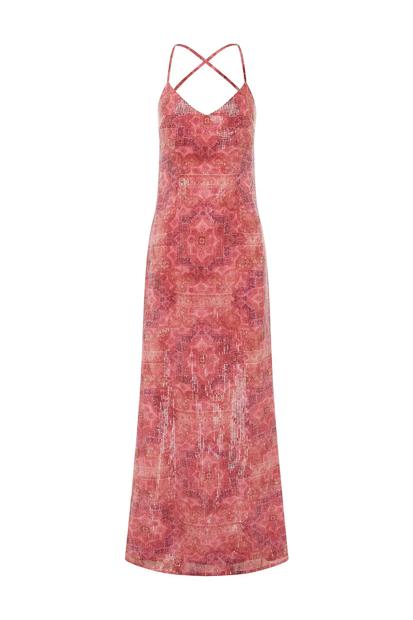NIYAH MAXI DRESS GAIA PINK