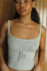 Estelle Lightweight Knit Tank Heather Grey