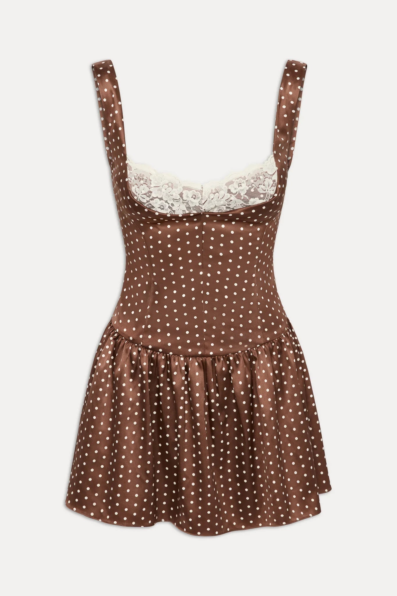 Enchantment Mini Dress Chocolate Dot