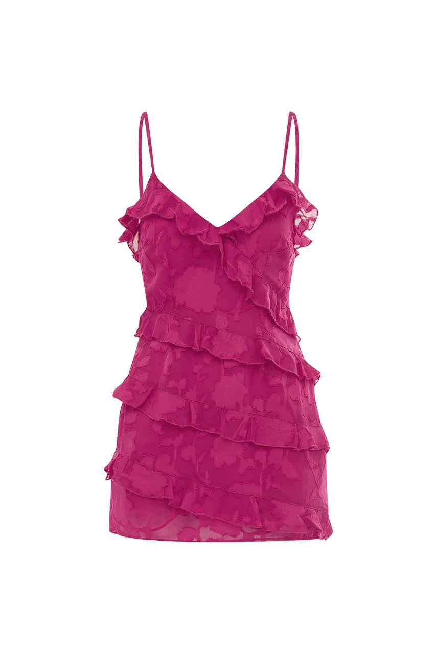 AISHA MINI DRESS FUCHSIA