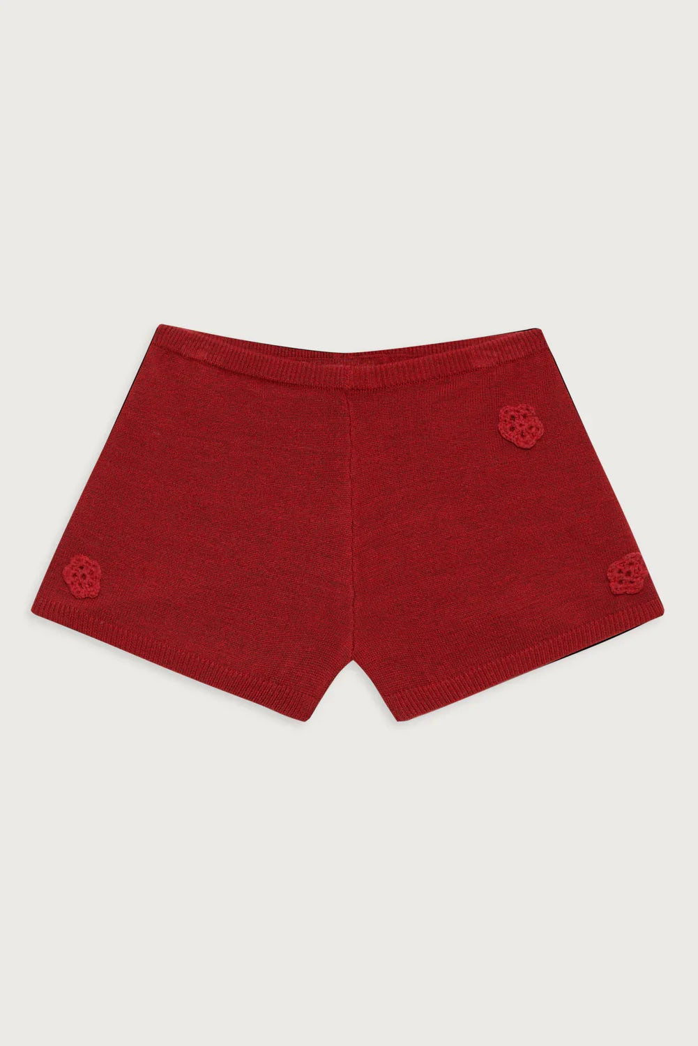 Providence Cloud Knit Mini Short Red Velvet
