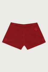 Providence Cloud Knit Mini Short Red Velvet