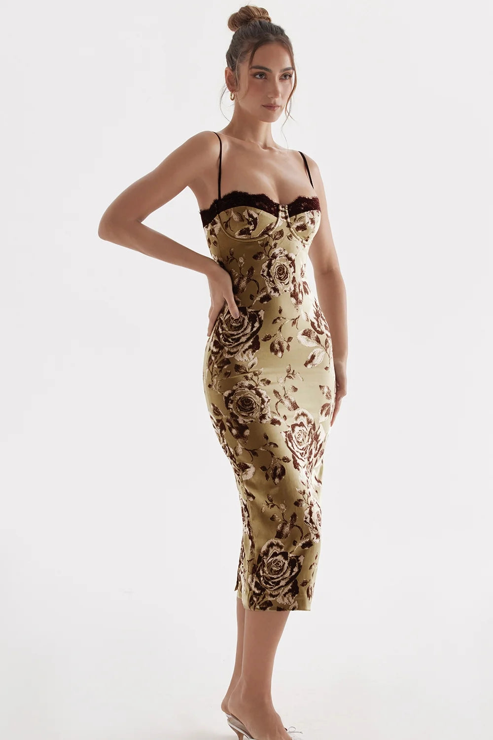 floral print midi dress