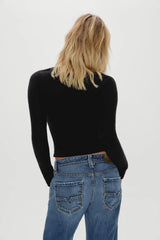 Kit V Neck Knit Sweater Black