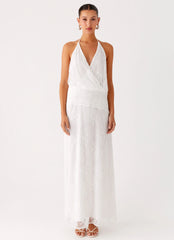 Reinhart Halter Maxi Dress White