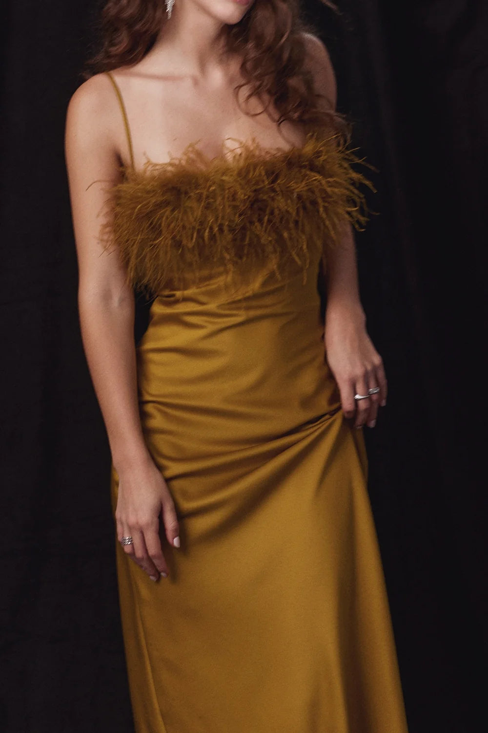chartreuse maxi dress