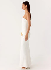 Party After Party Shell Maxi Dress White