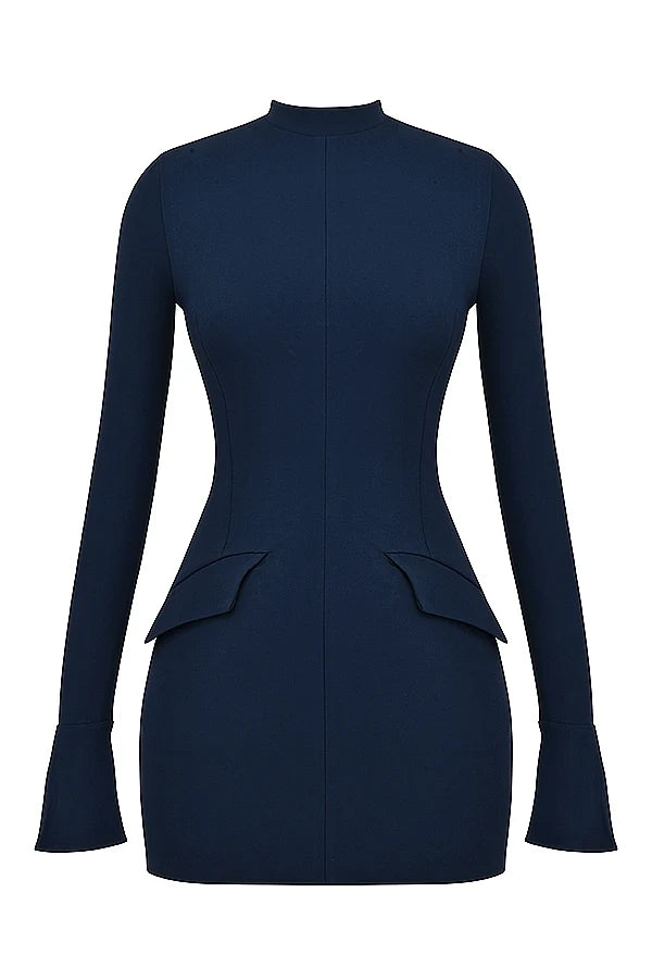 navy mini dress
