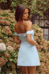 EBONY MINI DRESS LIGHT BLUE