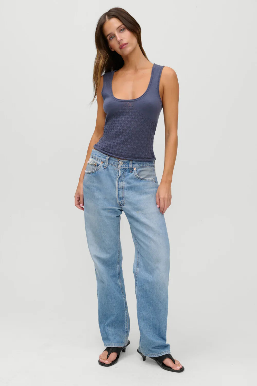 x JENNIE Kyra Knit Tank Top Night in Seoul