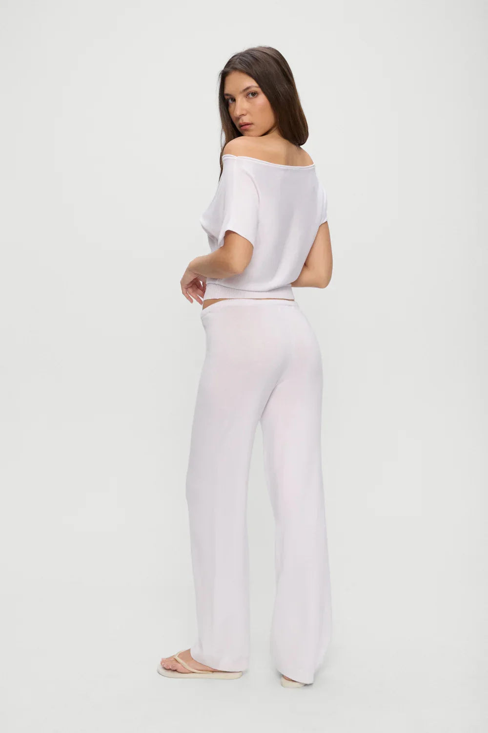 Mellow Knit Pants White