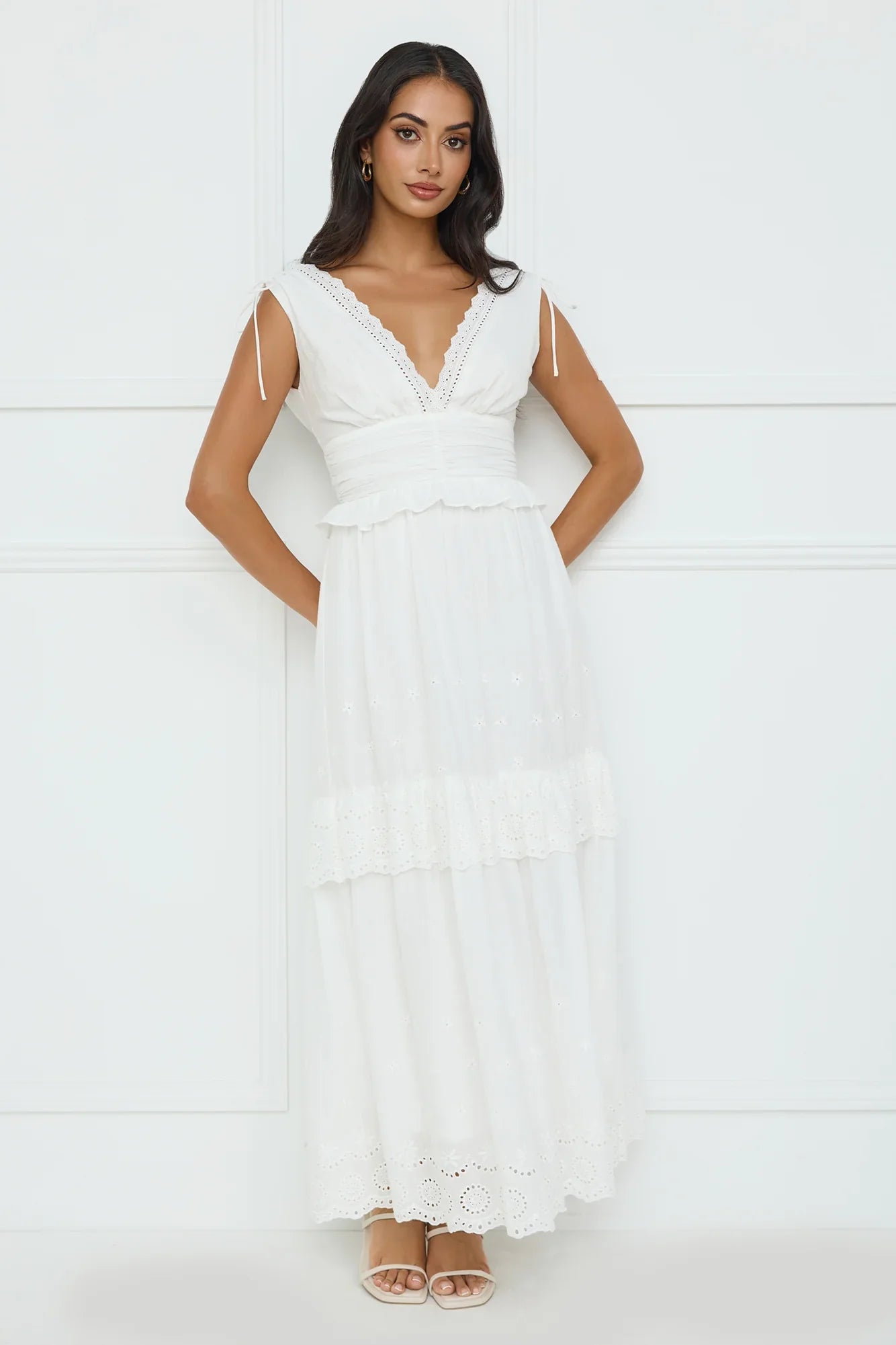 Desert Oasis Maxi Dress White