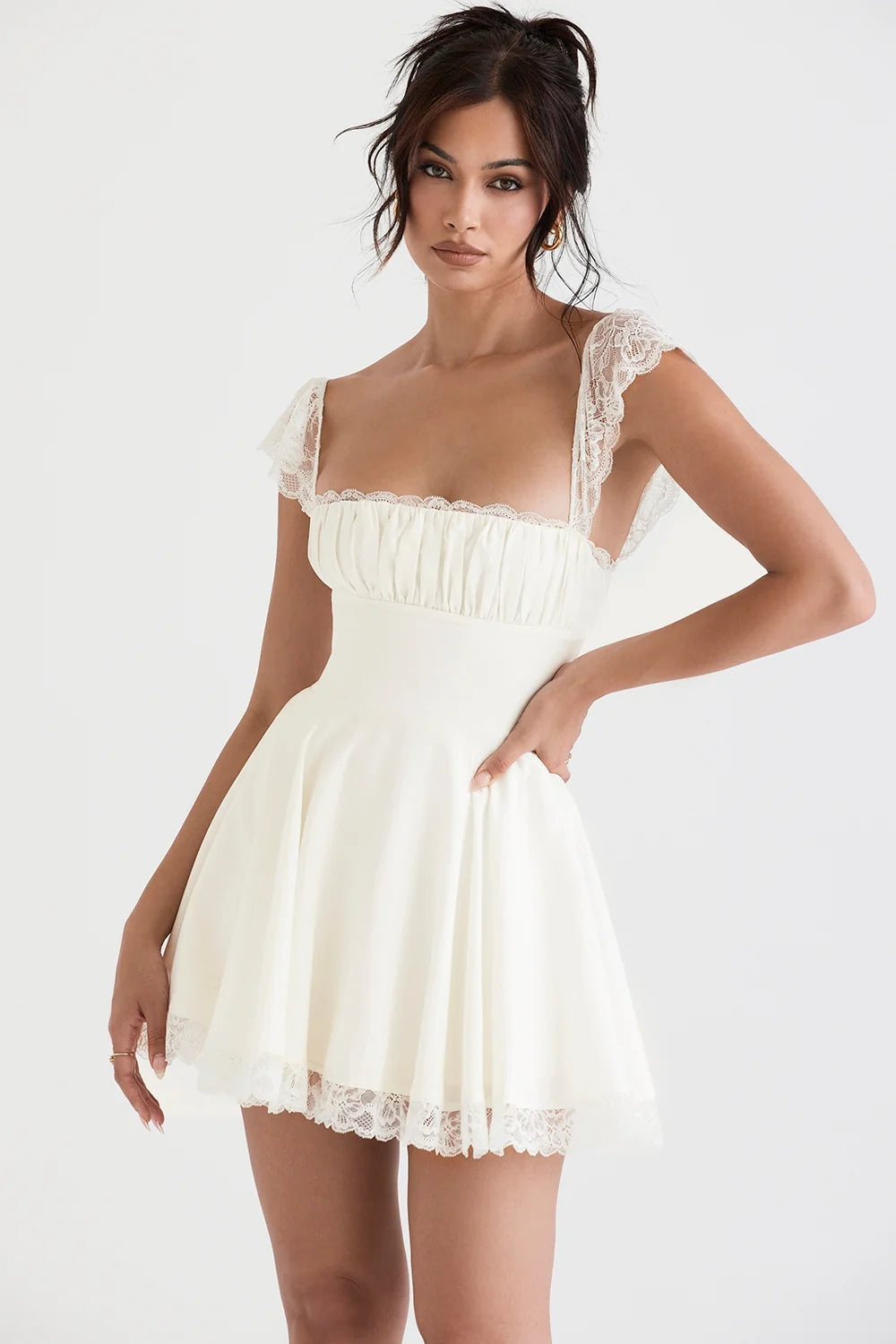 ivory a line mini dress