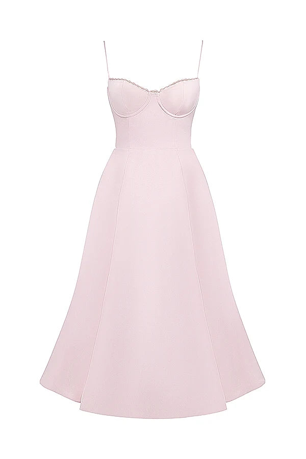 ballerina pink midi dress