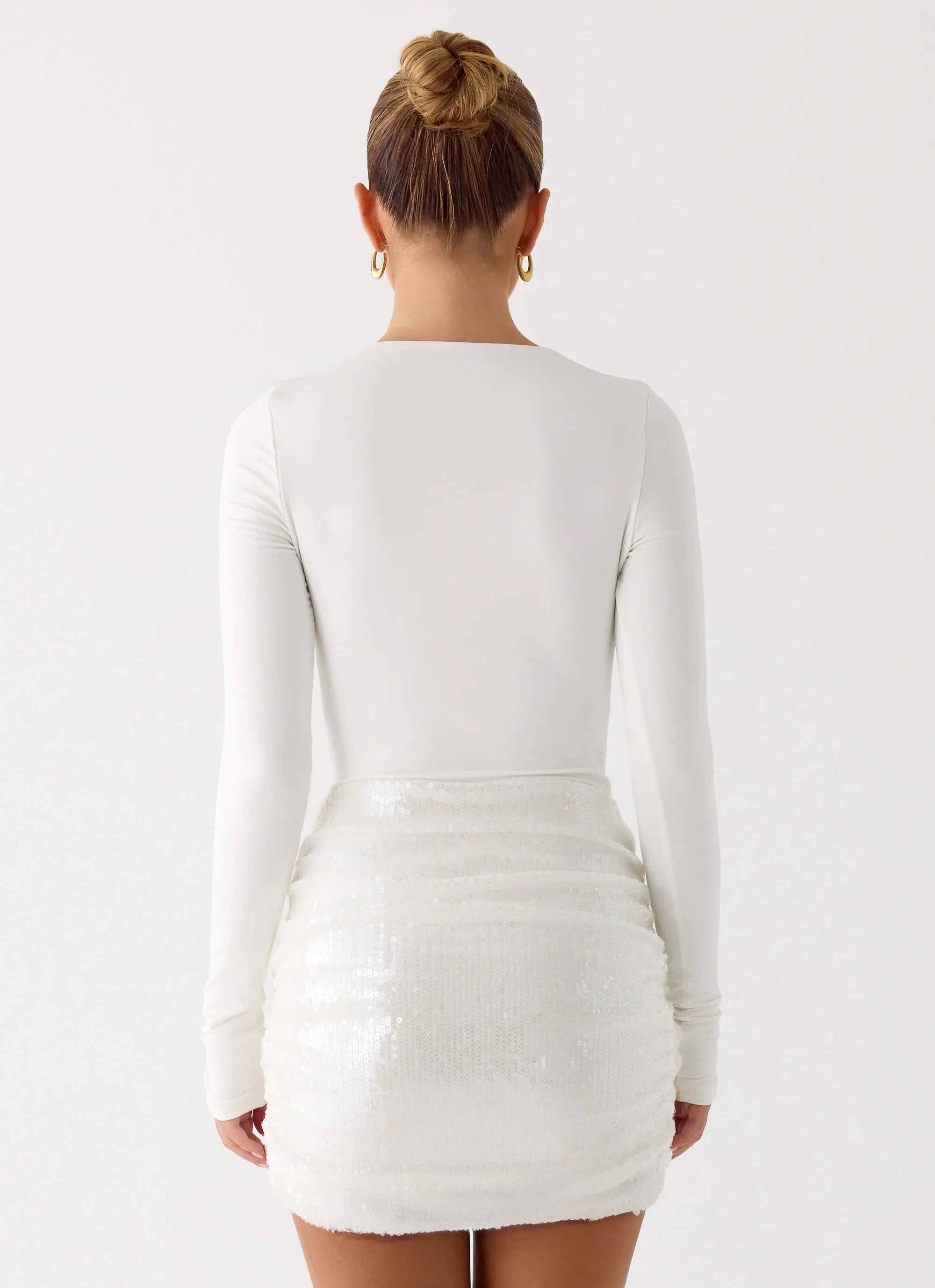 Overprotected Sequin Mini Dress White