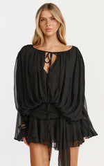 Lioness Elements Mini Dress In Noir