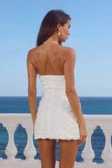 ROSALINE MINI DRESS WHITE