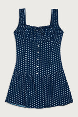 Christa Ruffle Mini Dress Sailor Dot